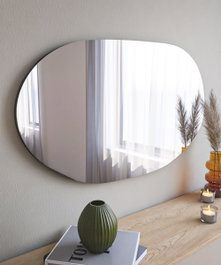 Hanah Home Espejo de Tocador Vanomi Negro